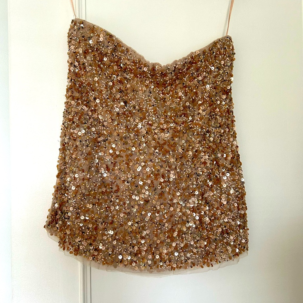 Sequin mini skirt